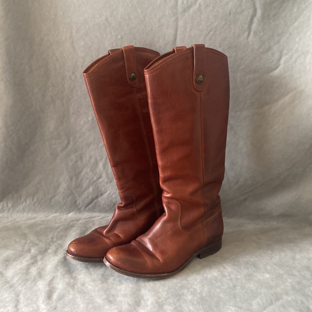 Frye Melissa button boots cognac - size 7